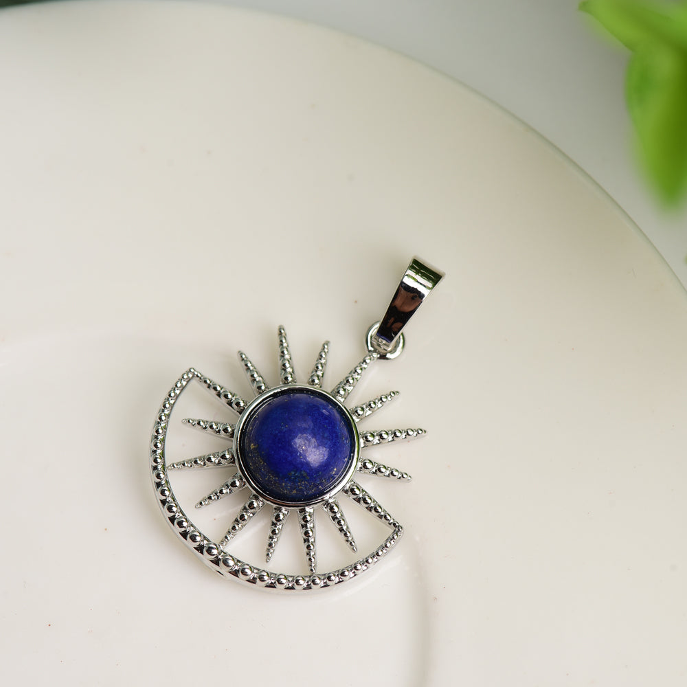 Mixed Crystal Sun Shape Spiritual Pendant 2.5cm Healing