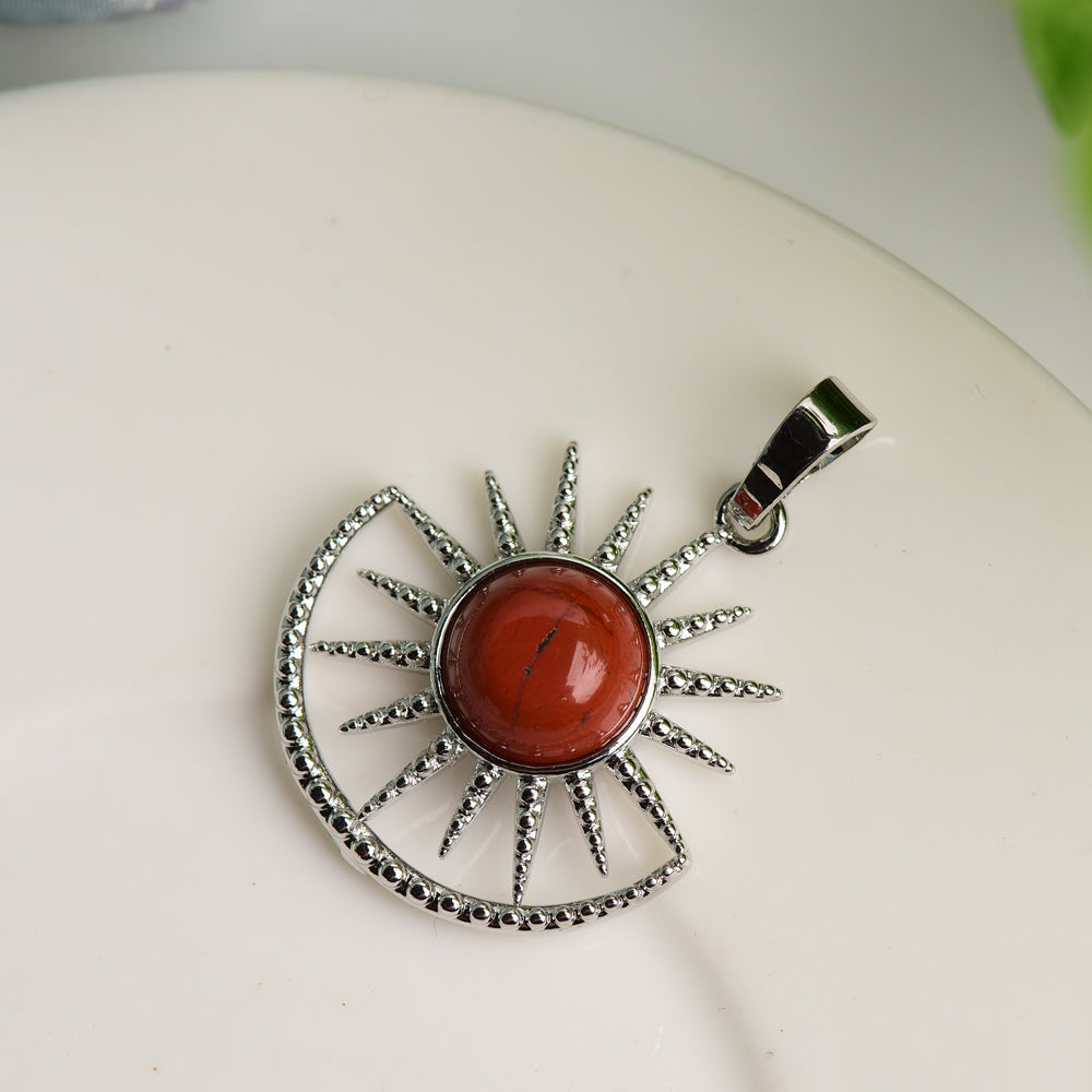 Mixed Crystal Sun Shape Spiritual Pendant 2.5cm Healing