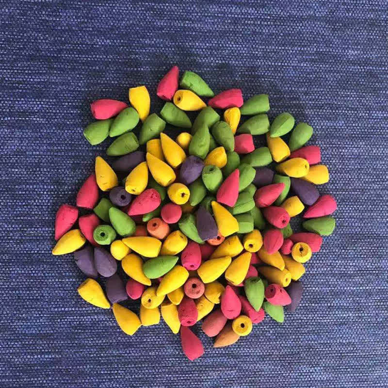 Räucherkegel mit gemischtem Blumenaroma und Sandelholz, 50 Stück