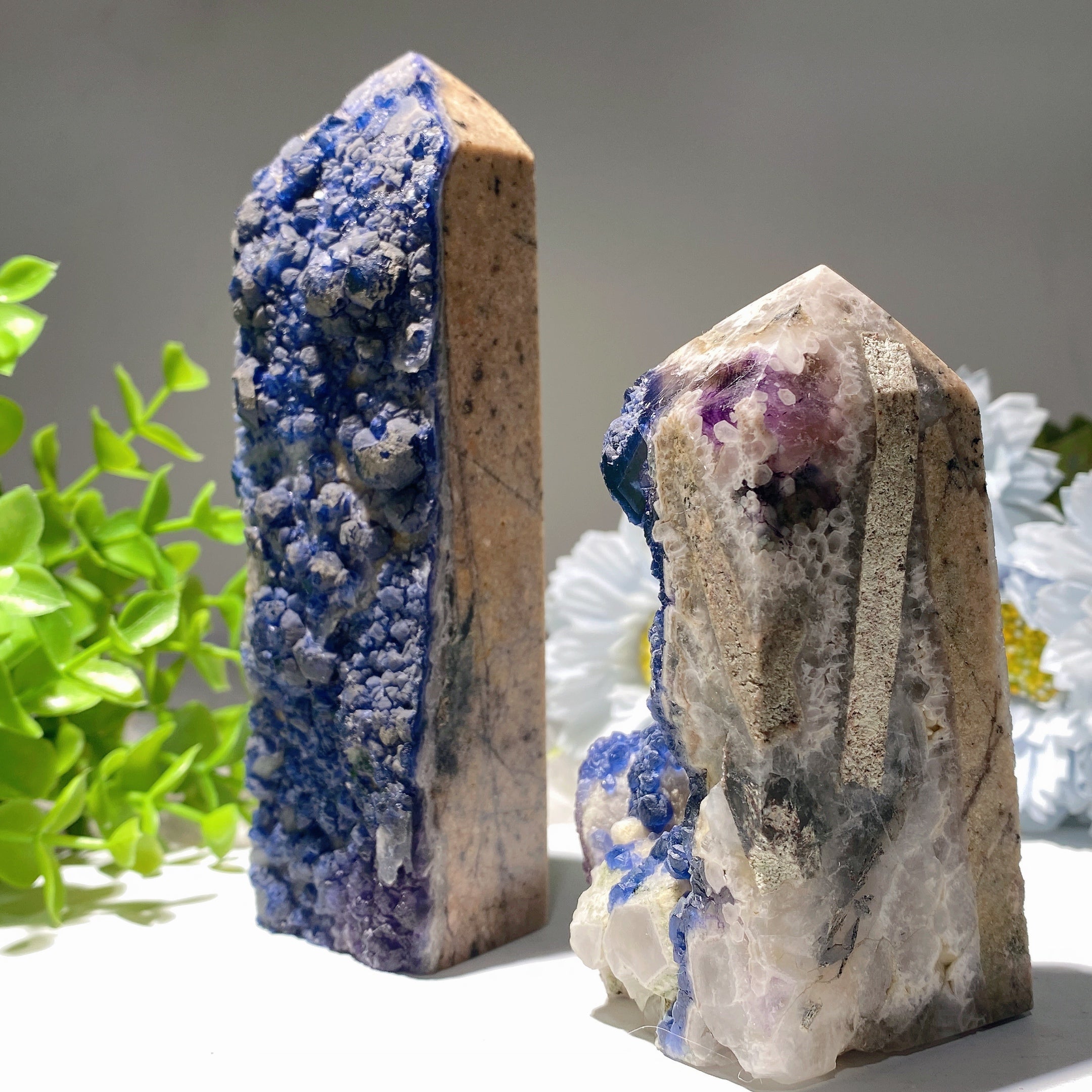 Mongolei Fluorit Turm Kristall 3,5-8 Zoll Heilung Display