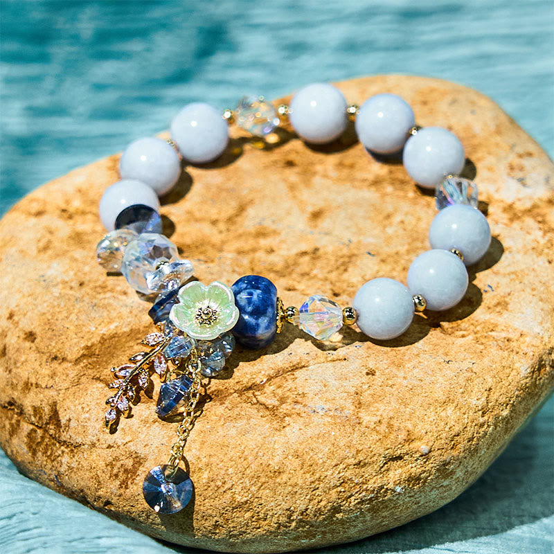 Heilarmband mit mehreren Edelsteinen: Amethyst und Aventurin