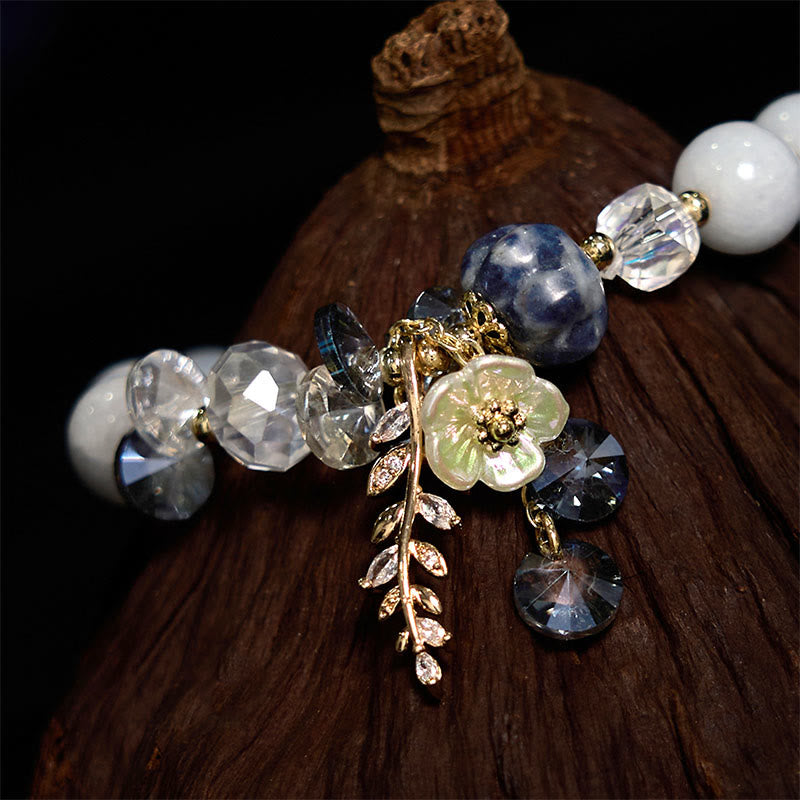 Heilarmband mit mehreren Edelsteinen: Amethyst und Aventurin