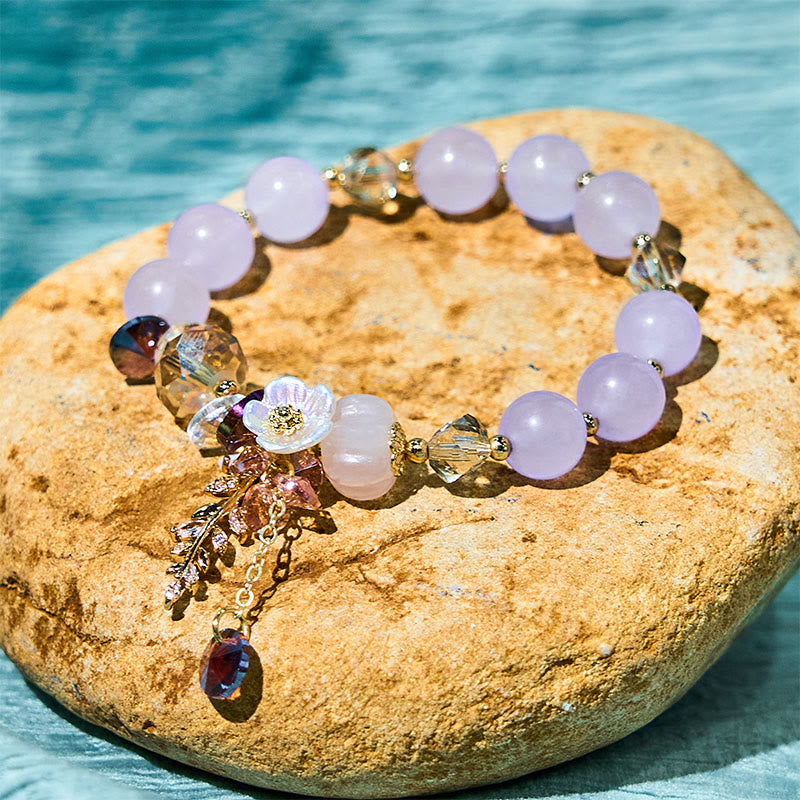 Heilarmband mit mehreren Edelsteinen: Amethyst und Aventurin