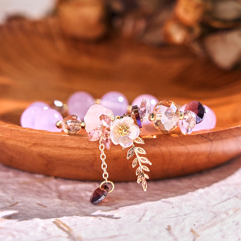 Heilarmband mit mehreren Edelsteinen: Amethyst und Aventurin