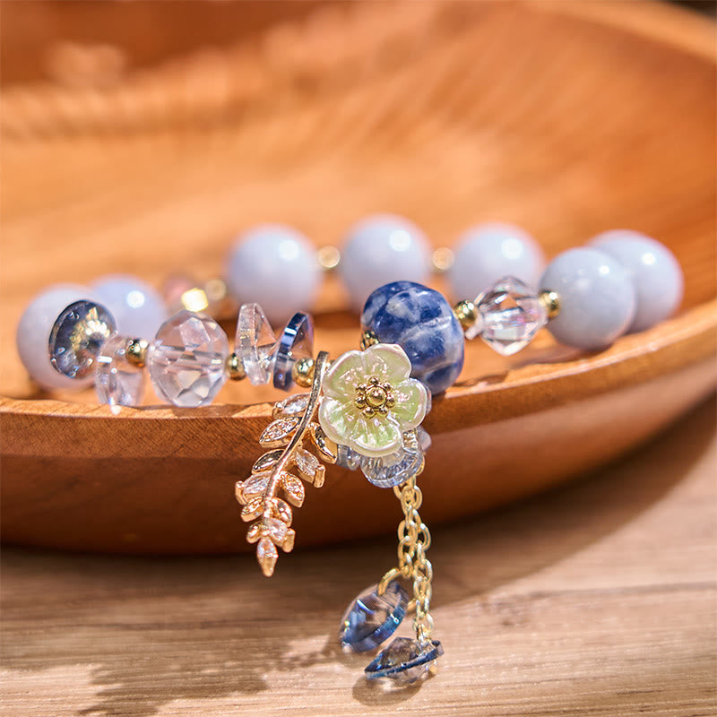Heilarmband mit mehreren Edelsteinen: Amethyst und Aventurin