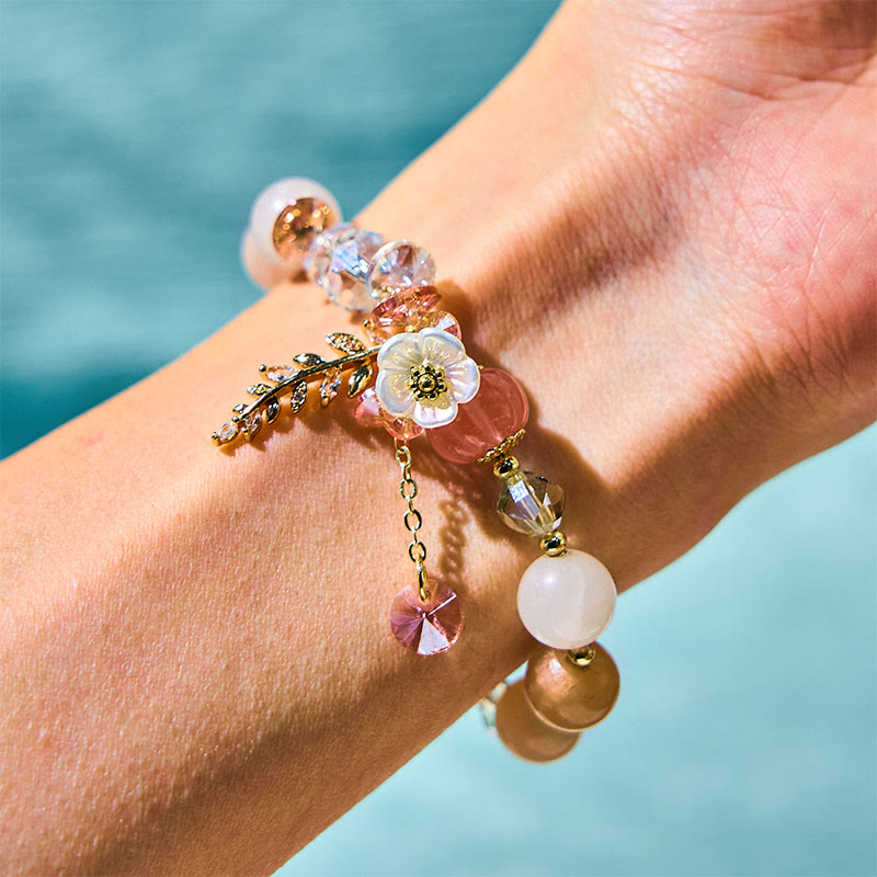 Heilarmband mit mehreren Edelsteinen: Amethyst und Aventurin