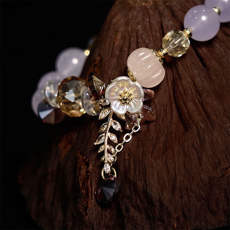 Heilarmband mit mehreren Edelsteinen: Amethyst und Aventurin