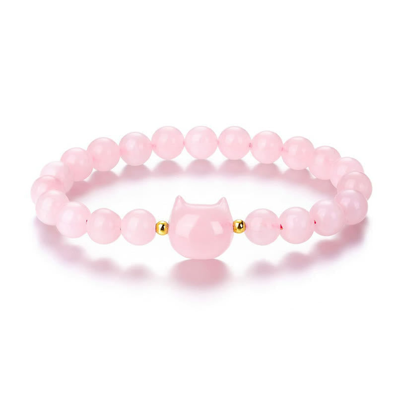 Mehrstein-Kristall-Katzenkopf-Armband zur Heilung