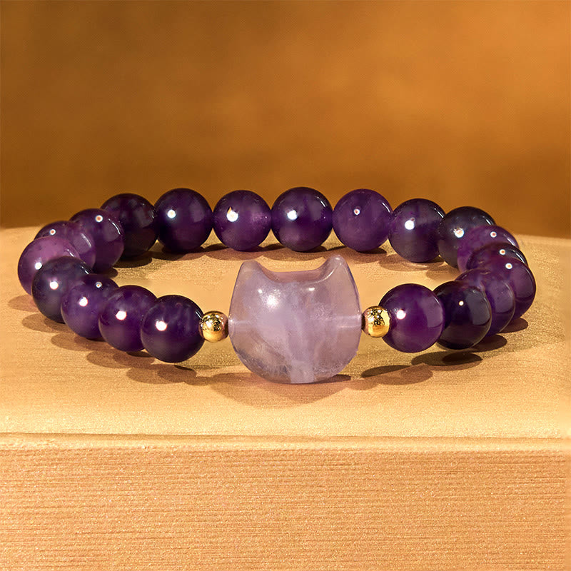 Mehrstein-Kristall-Katzenkopf-Armband zur Heilung