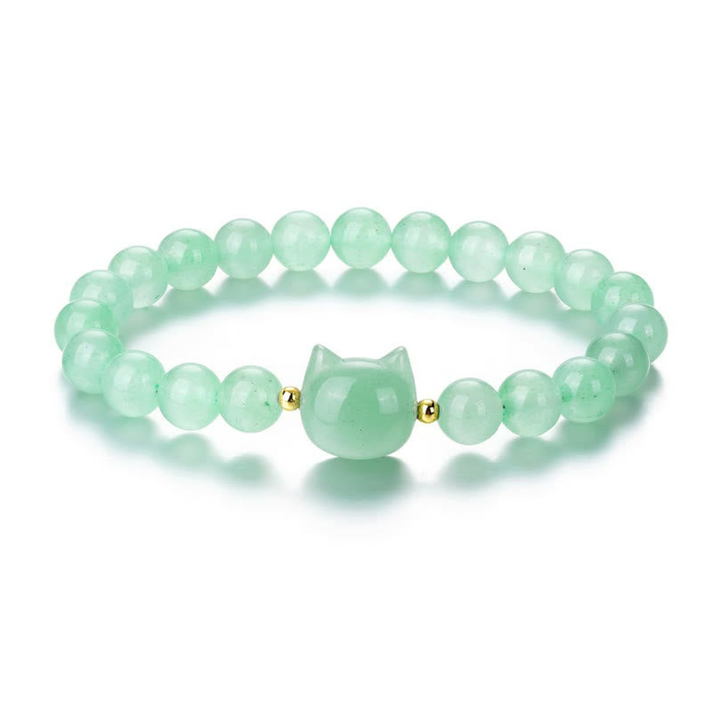 Mehrstein-Kristall-Katzenkopf-Armband zur Heilung