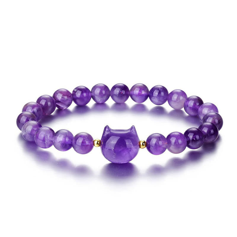 Mehrstein-Kristall-Katzenkopf-Armband zur Heilung