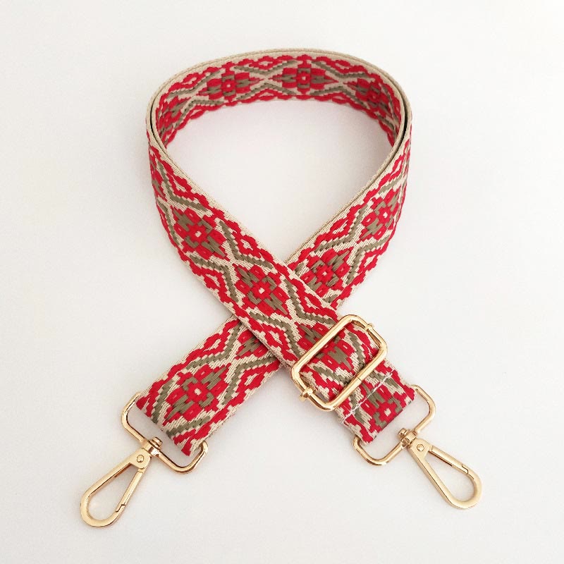 Mehrfarbig bestickter verstellbarer Taschengurt für spirituelle Accessoires