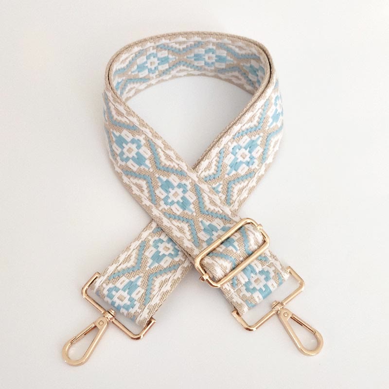 Mehrfarbig bestickter verstellbarer Taschengurt für spirituelle Accessoires