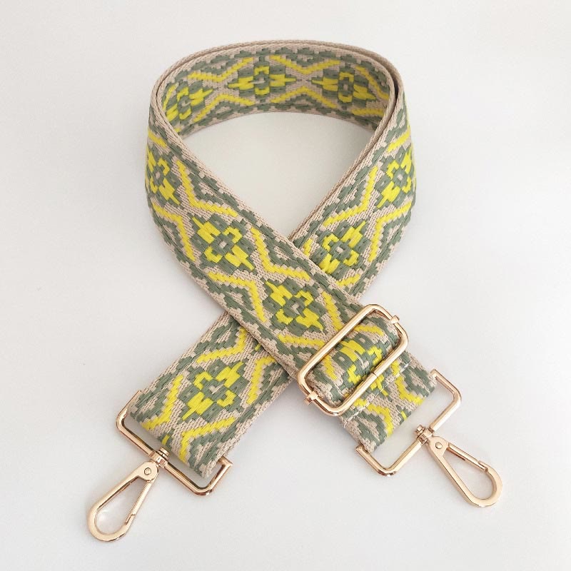 Mehrfarbig bestickter verstellbarer Taschengurt für spirituelle Accessoires