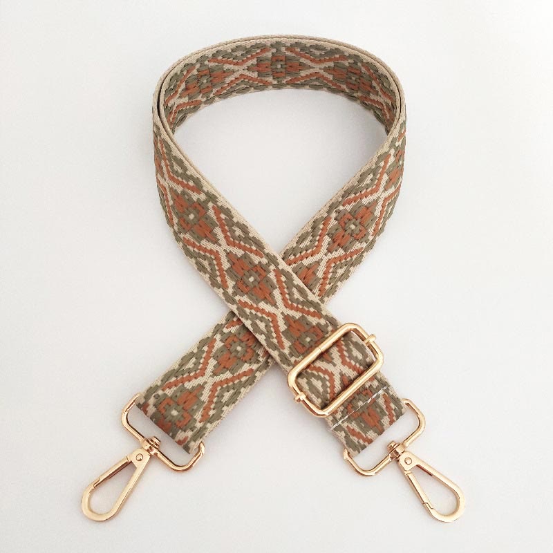 Mehrfarbig bestickter verstellbarer Taschengurt für spirituelle Accessoires