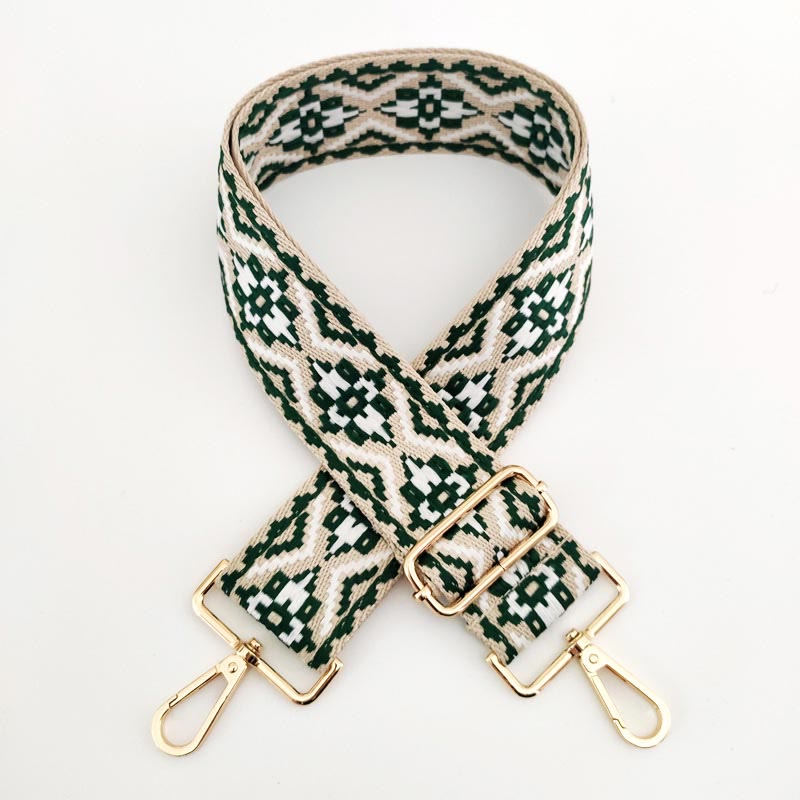 Mehrfarbig bestickter verstellbarer Taschengurt für spirituelle Accessoires