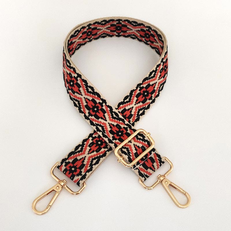 Mehrfarbig bestickter verstellbarer Taschengurt für spirituelle Accessoires