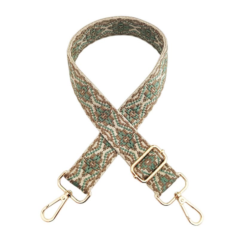 Mehrfarbig bestickter verstellbarer Taschengurt für spirituelle Accessoires