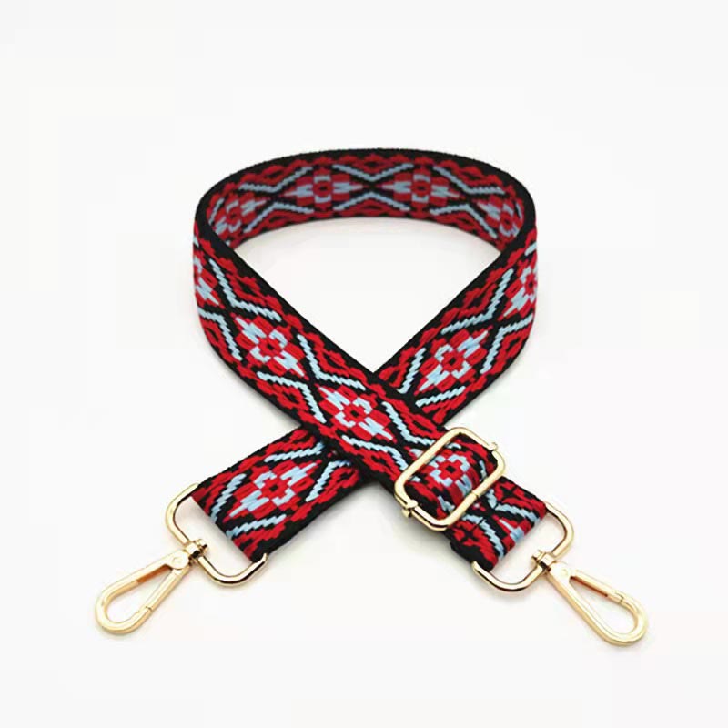 Mehrfarbig bestickter verstellbarer Taschengurt für spirituelle Accessoires