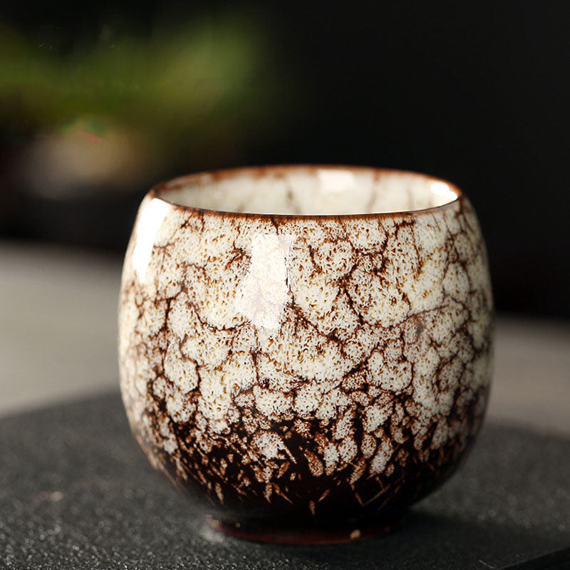 Mehrfarbige Kiln Change Jianzhan Keramik-Teetasse 110 ml