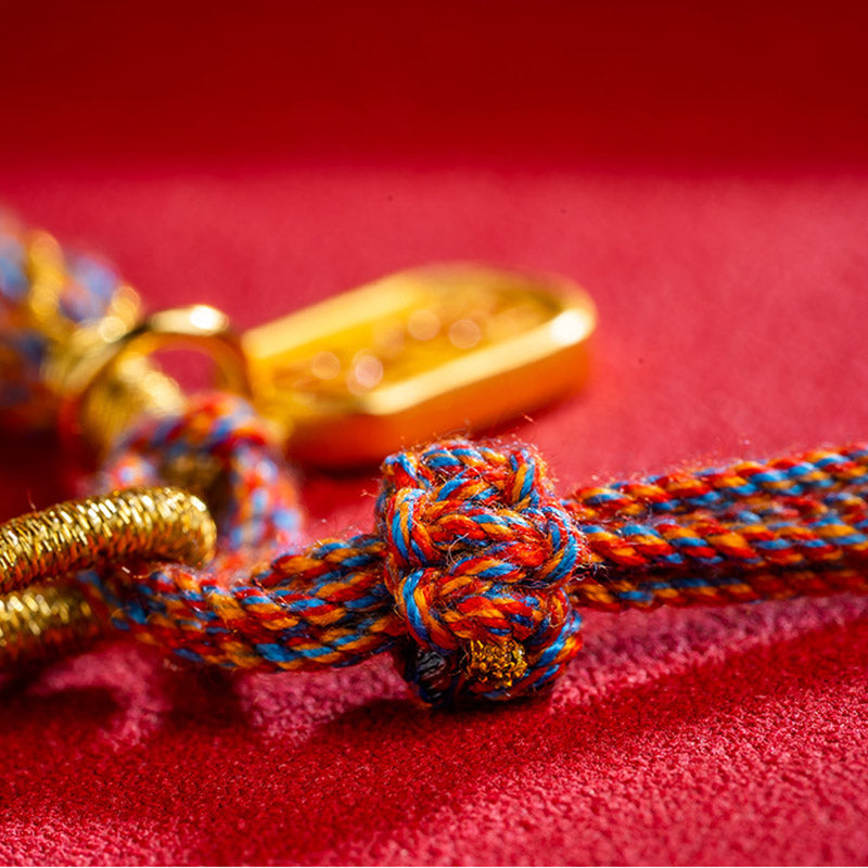 Mehrfarbiges tibetisches Om Mani Padme Hum-Armband für spirituelles Wohlbefinden