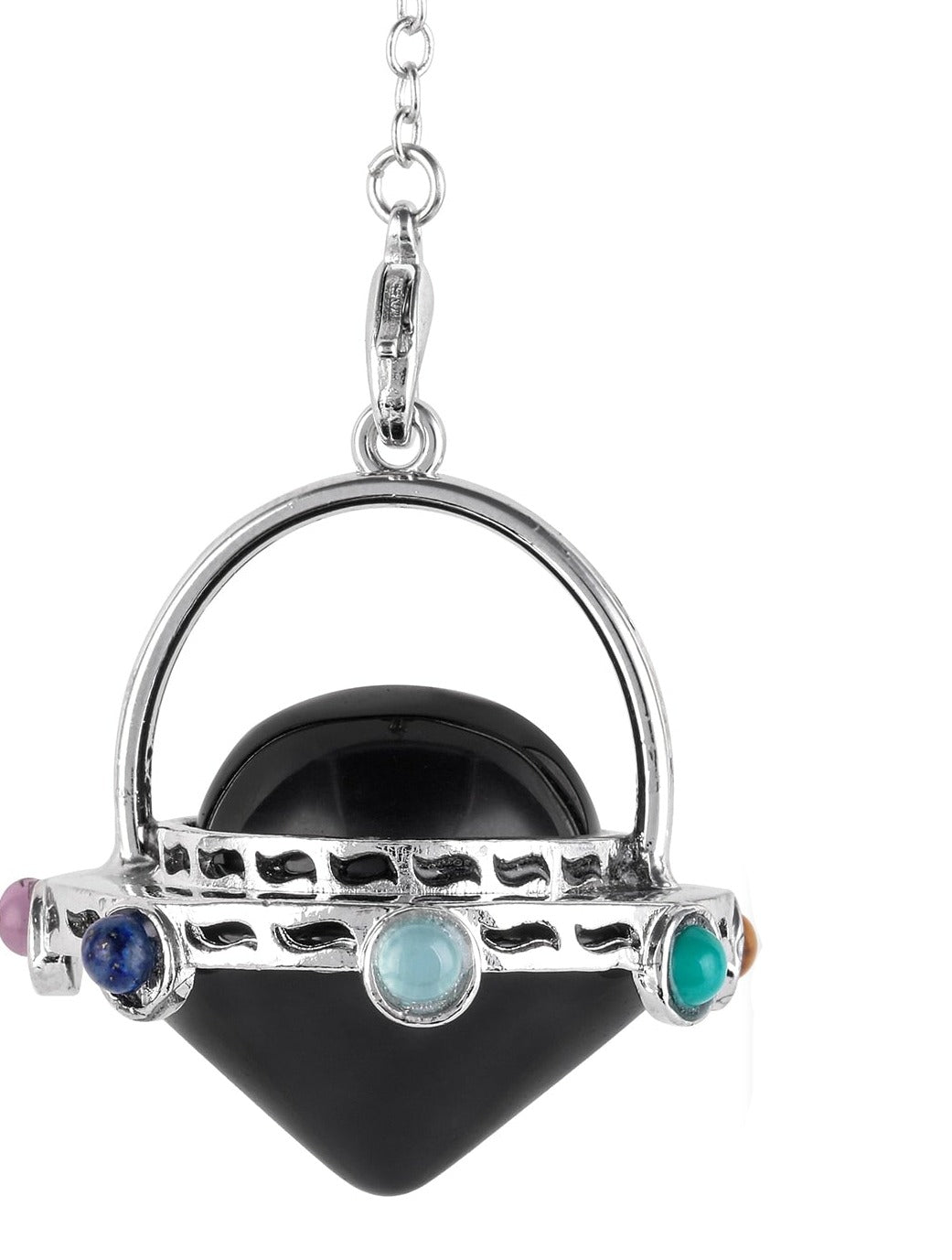 Mystisches Tigerauge &amp; Amethyst Pendel