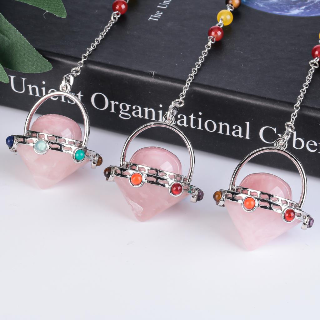 Mystisches Tigerauge &amp; Amethyst Pendel