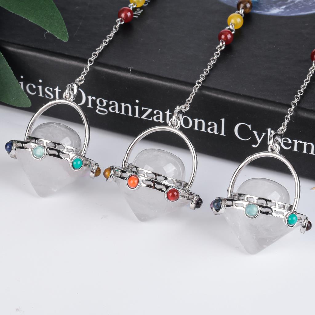 Mystisches Tigerauge &amp; Amethyst Pendel