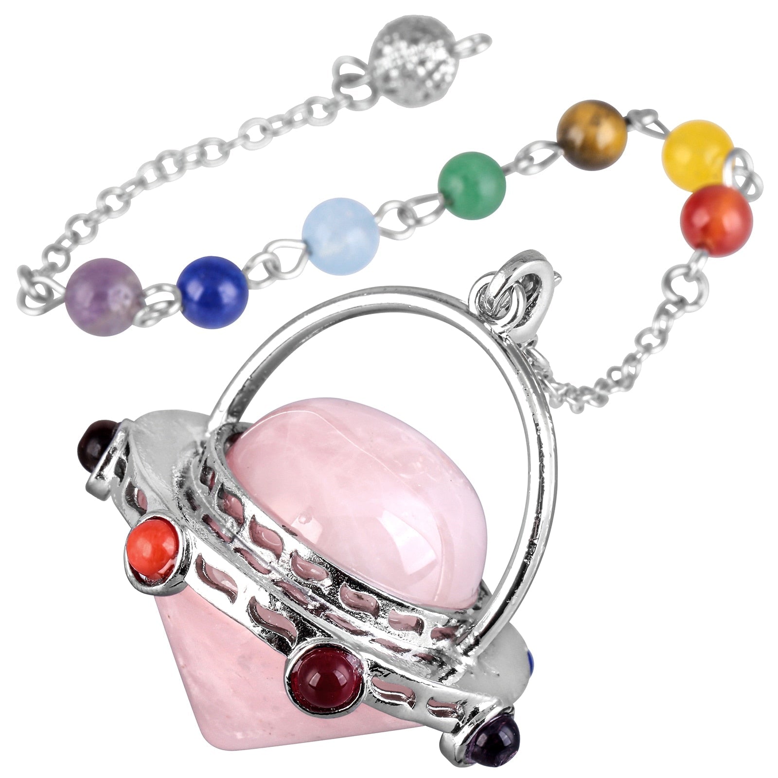 Mystisches Tigerauge &amp; Amethyst Pendel