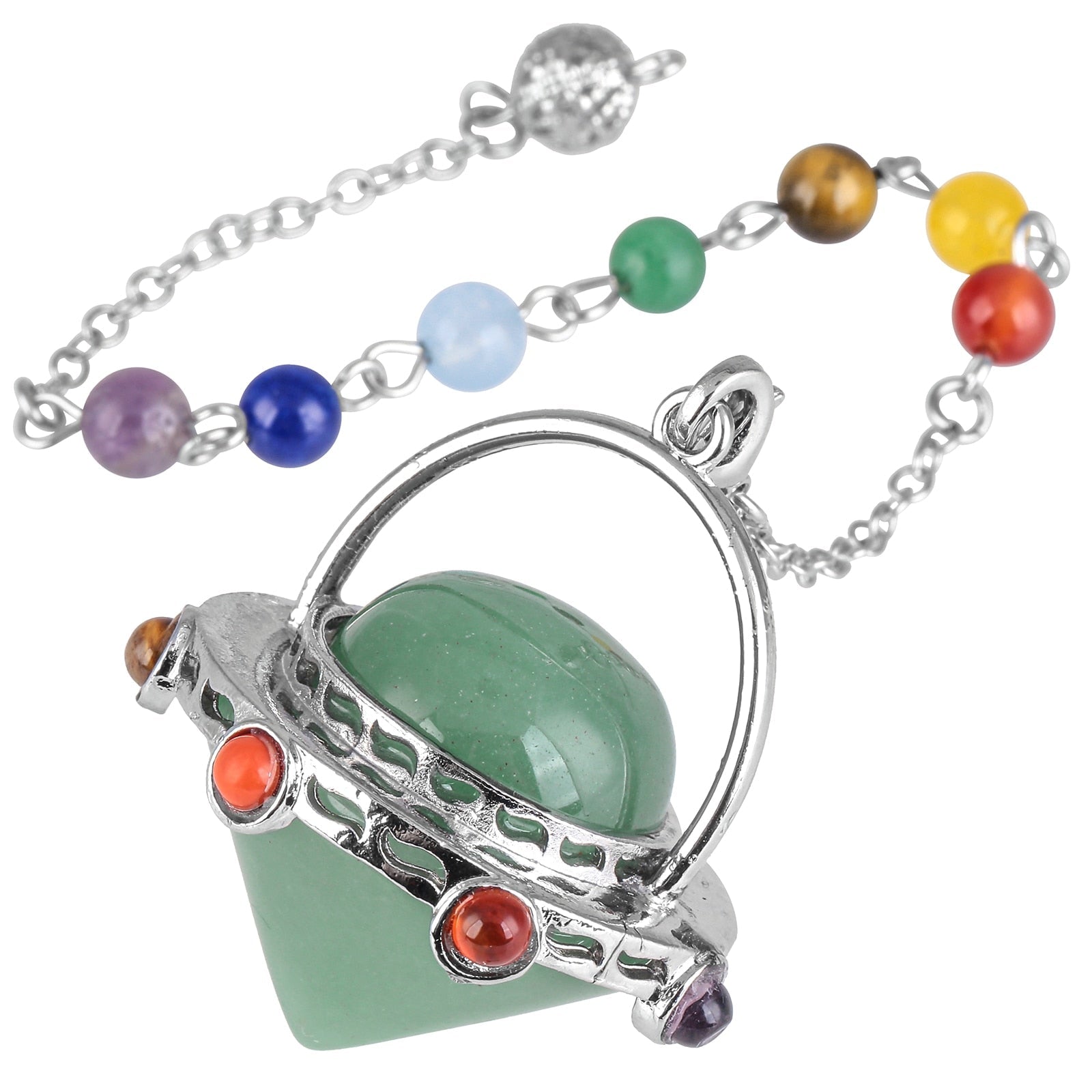 Mystisches Tigerauge &amp; Amethyst Pendel