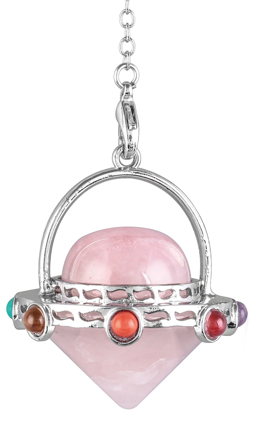 Mystisches Tigerauge &amp; Amethyst Pendel