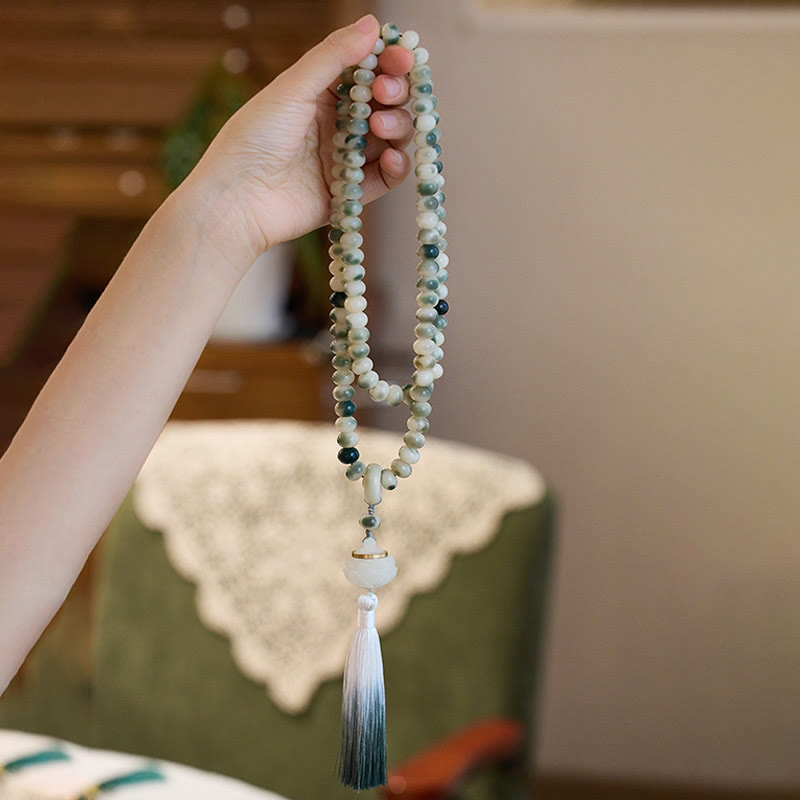 Natürliches 108 Bodhi Seed Mala Armband für Weisheit und Meditation