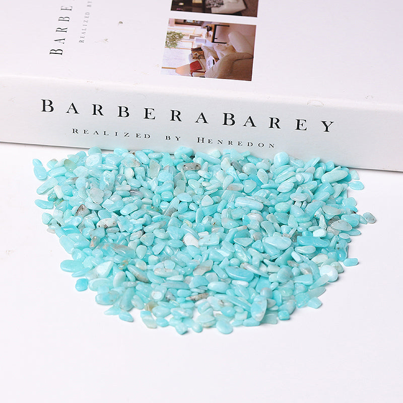 Natural Amazonite Tumbled Stones 5-9mm Crystal Chips Decoration