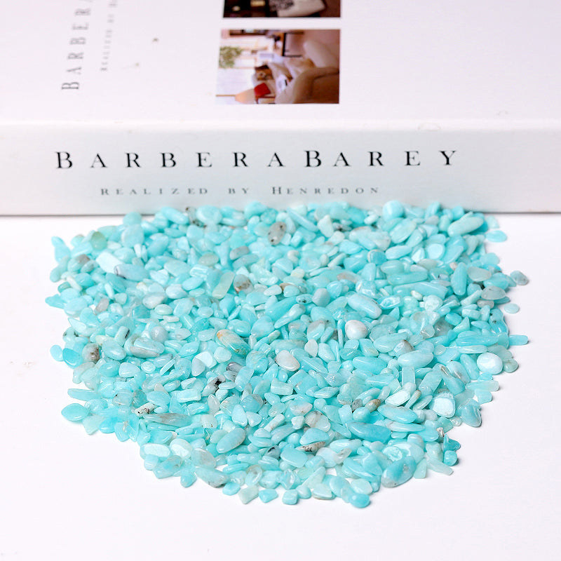 Natural Amazonite Tumbled Stones 5-9mm Crystal Chips Decoration