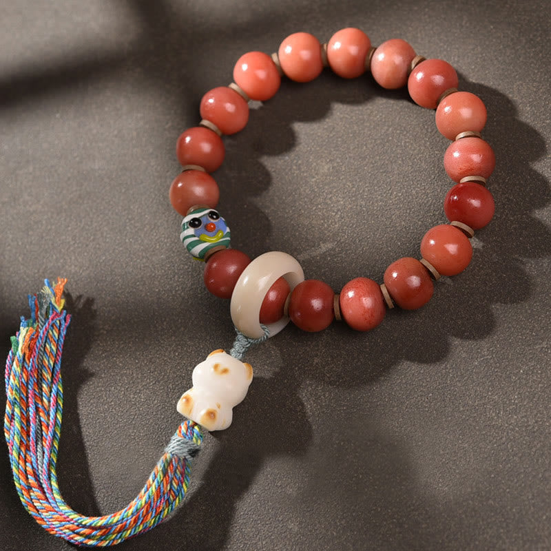 Natürliches Kamelknochen-Armband für spirituellen Schutz, 15–16 cm
