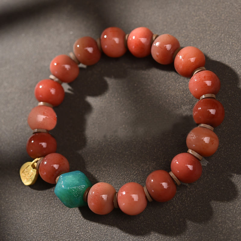 Natürliches Kamelknochen-Armband für spirituellen Schutz, 15–16 cm