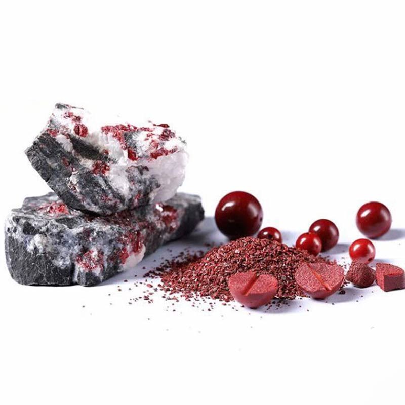 Natürlicher Zinnober-Yin-Yang-Anhänger für Schutz und Gleichgewicht