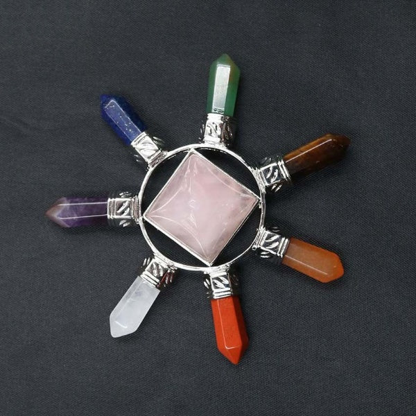 Natürliche Kristalle Chakra Pyramide Energiegenerator