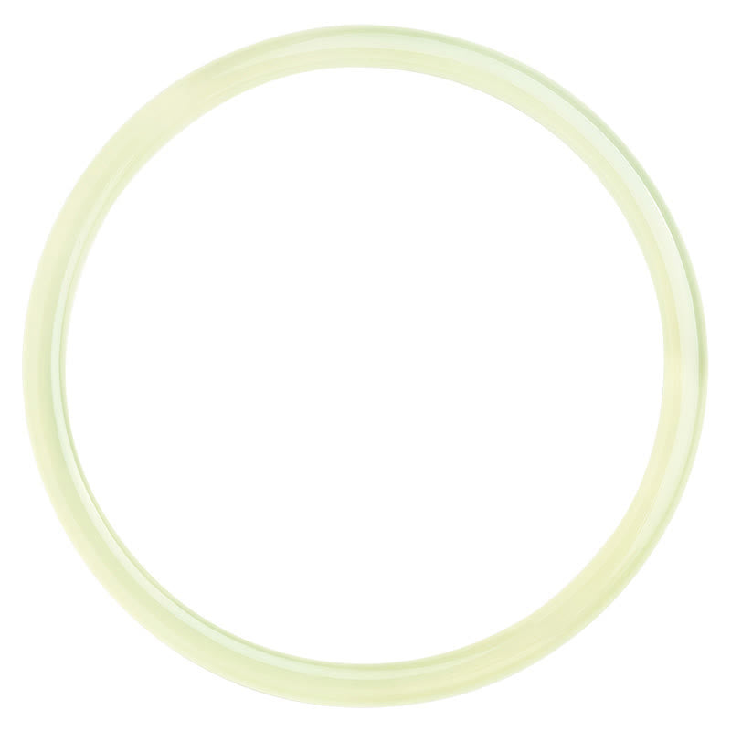 Armreif aus natürlichem grünem Chalcedon, Stärke und Mut, 52 mm