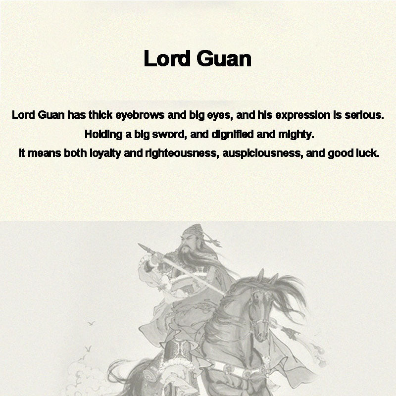 Natürliche Jade Guan Gong Reichtum Halskette Anhänger