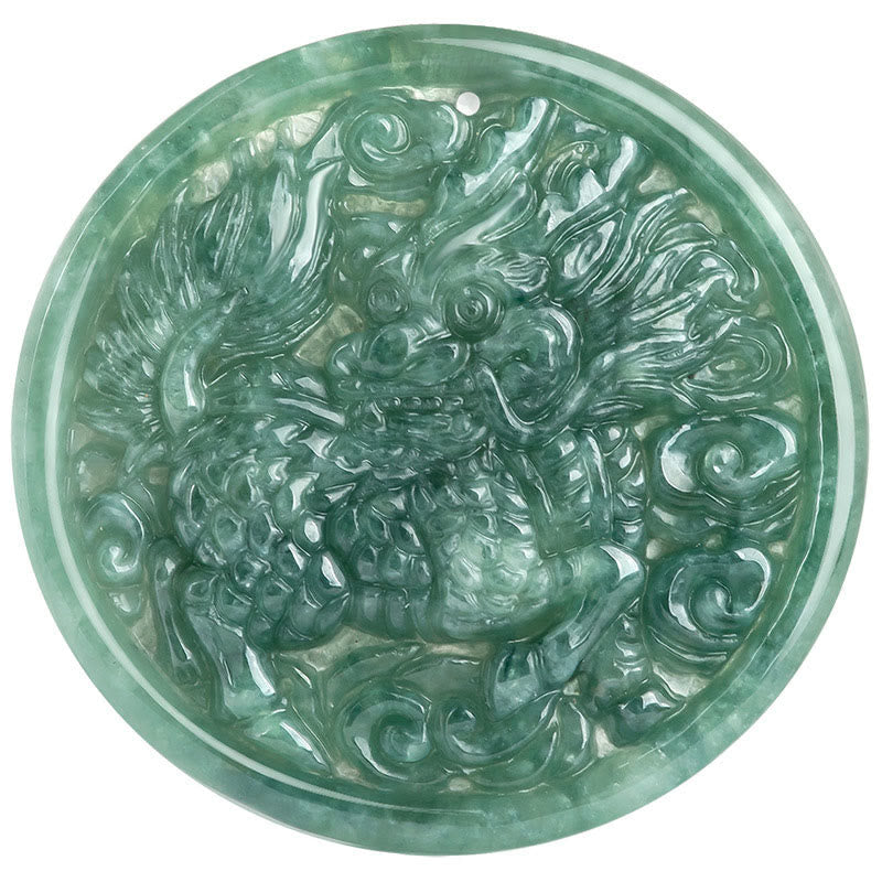 Natürliche Jade Kirin Fülle Halskette | Wohlstand &amp; Glück