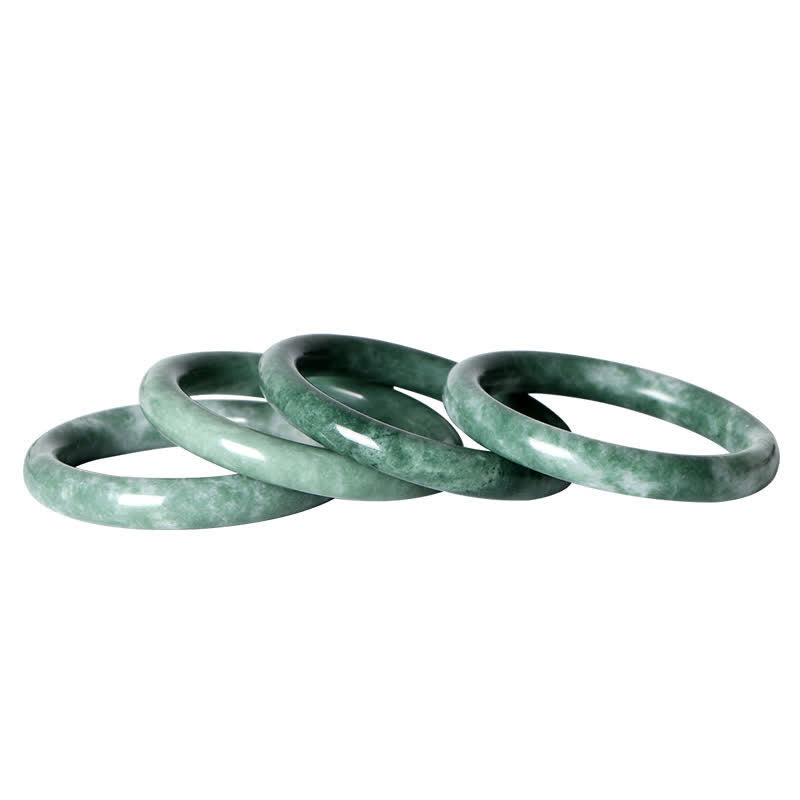 Armreif aus natürlicher Jade mit Glücksgefühlen, 58–60 mm