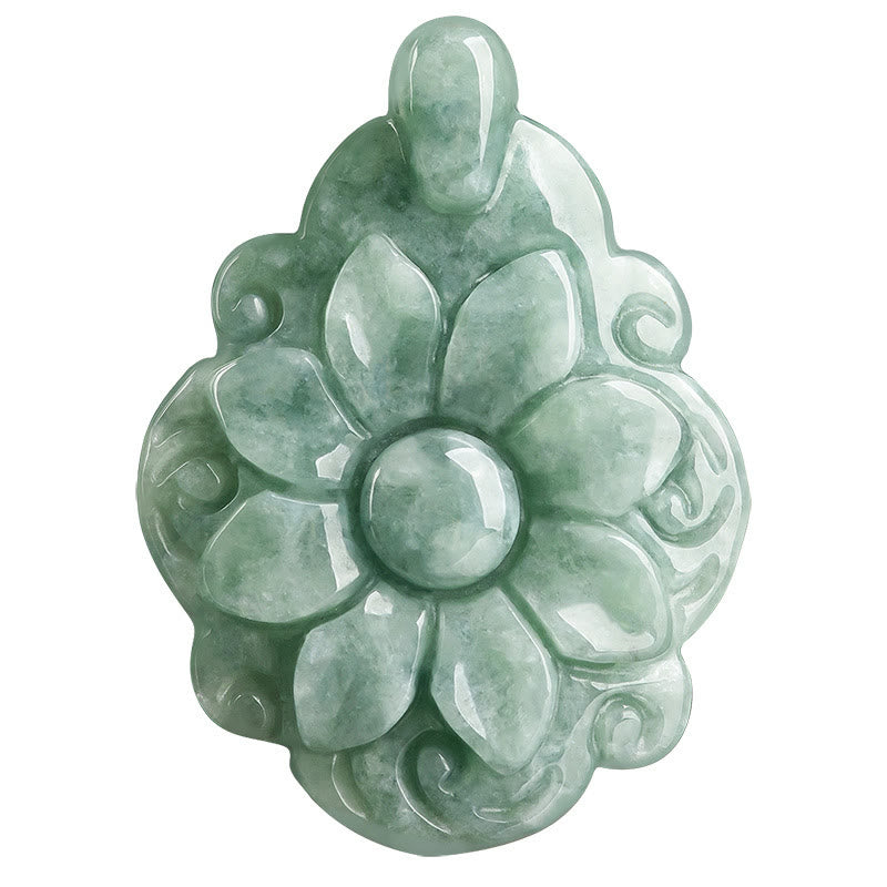 Halskette mit natürlichem Jade-Glücksanhänger | Wohlstand und Fülle