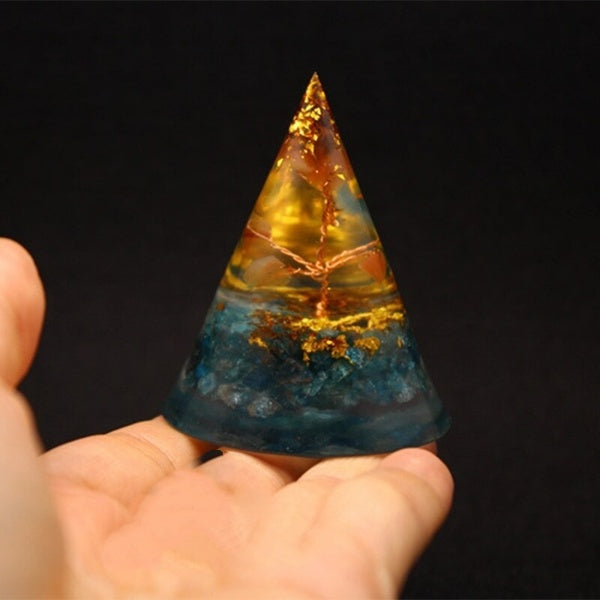 Natürliche Freude Apatit Orgon Pyramide
