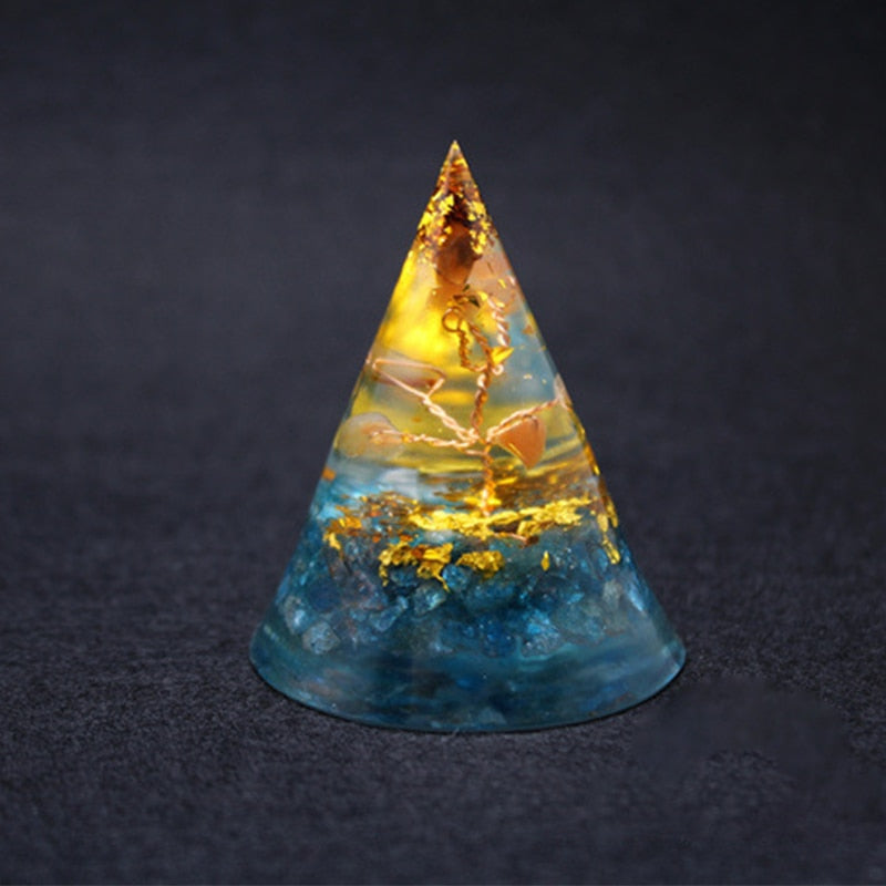 Natürliche Freude Apatit Orgon Pyramide