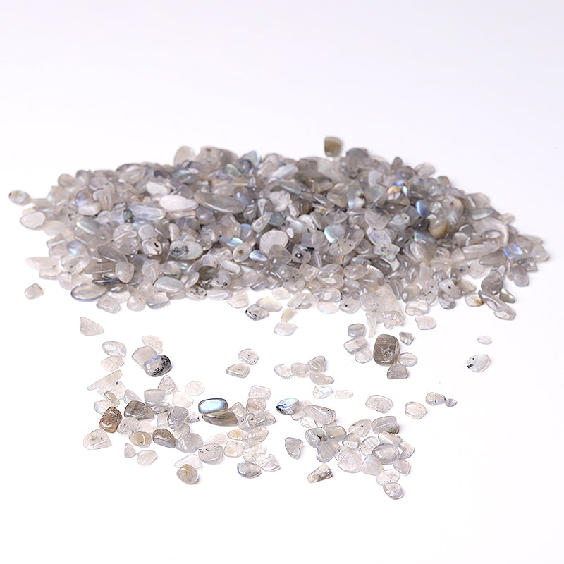 Natürliche Labradorit-Chips, 5–9 mm, zur Dekoration und Heilung