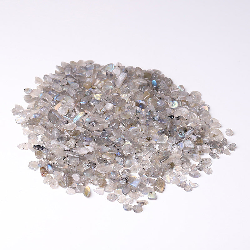 Natürliche Labradorit-Chips, 5–9 mm, zur Dekoration und Heilung