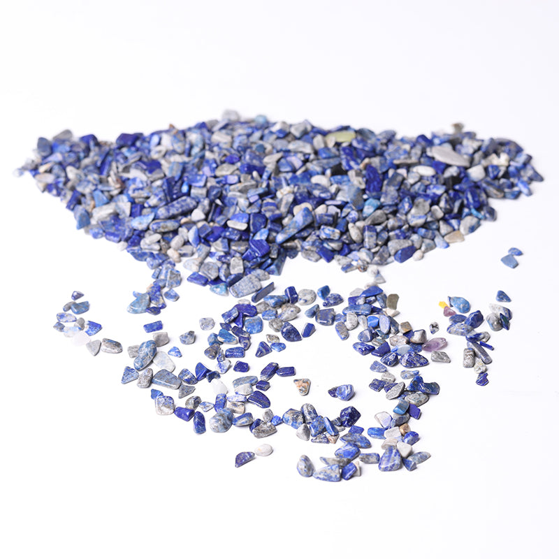 Natürliche Lapislazuli-Trommelsplitter, 5–9 mm, zur Heilung