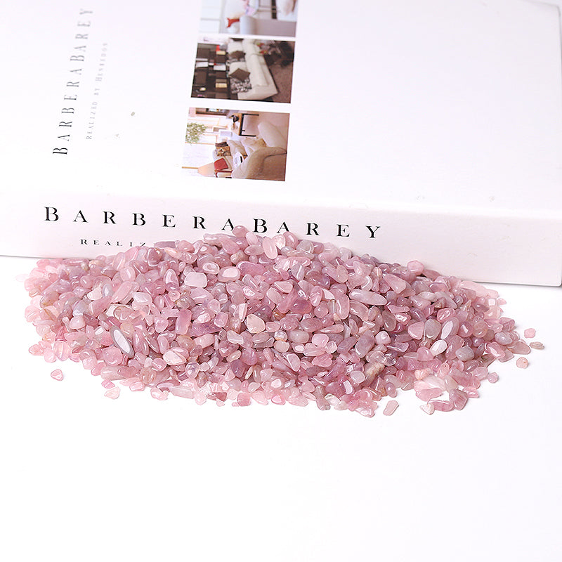 Natural Madagascar Rose Quartz Chips 5-9mm Raw Crystals