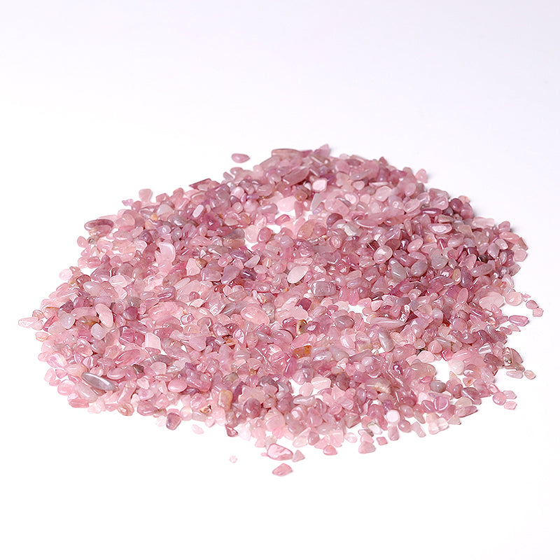 Natural Madagascar Rose Quartz Chips 5-9mm Raw Crystals